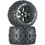 Six-Pack MT 3.8" Mounted 1/2" Offset Tires, Black(2)