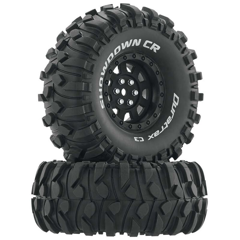 Showdown CR C3 Mounted 1.9" Crawler Tires, Black (2)