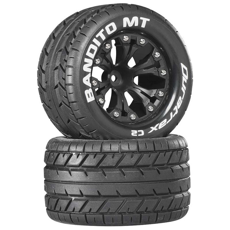 Bandito MT 2.8" Mounted 1/2" Offset C2 Tires, Black (2)
