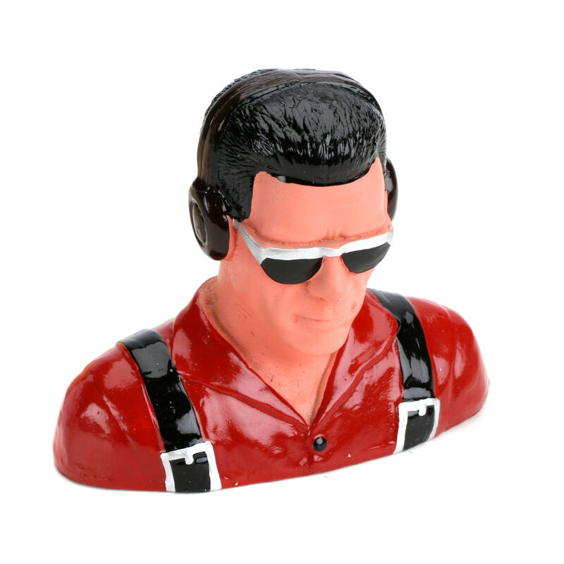 1/5 Pilot, Civilian with Headphones & Sunglasses, Red