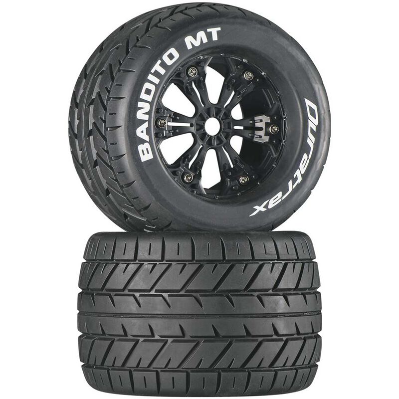 Bandito MT 3.8" Mounted Tires, Black (2)