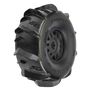 1/7 Dumont Fr/Rr Sand/Snow Mojave Tires Mounted 17mm Blk Whls (2)