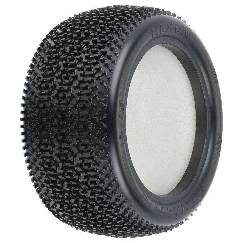 1/10 Hexon CR4 Rear 2.2" Carpet Buggy Tires (2)