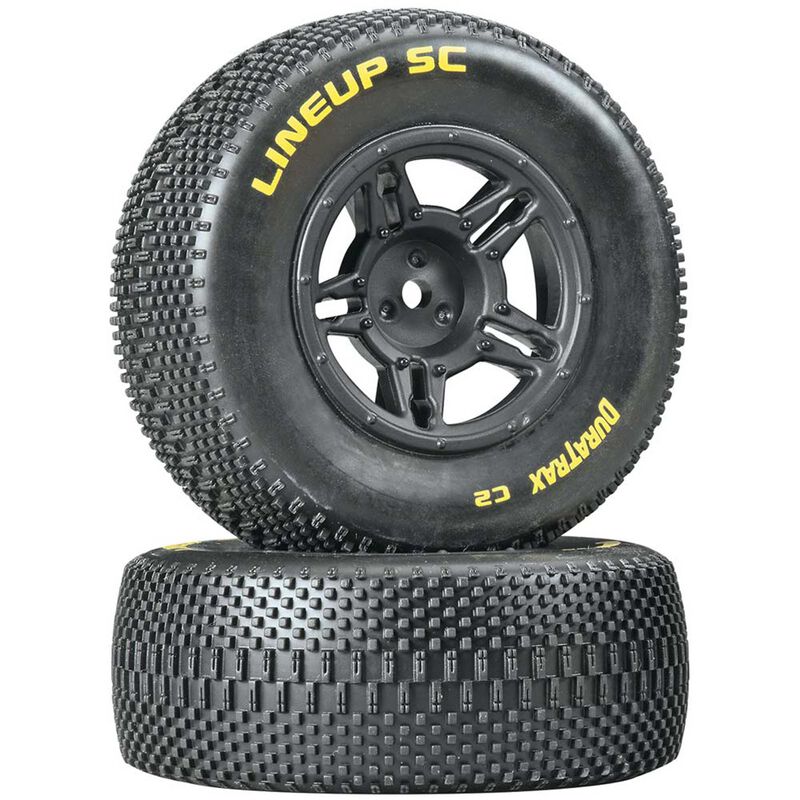 1/10 Lineup SC Tire C2 Mounted Rear: Slash (2)