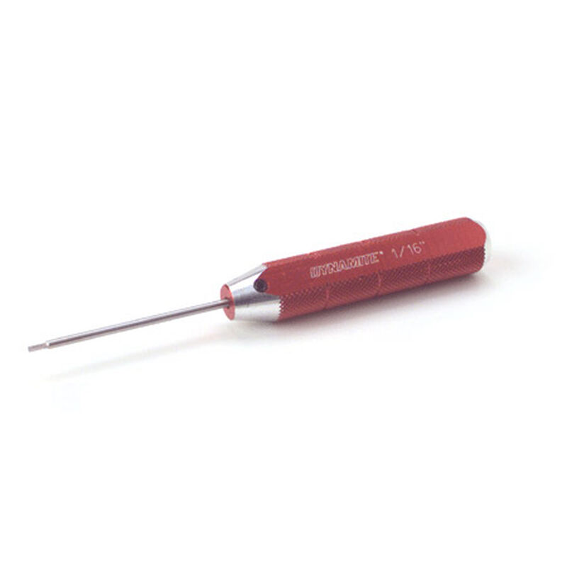 Machined Hex Driver, Red: 1/16"
