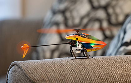 Indoor flying with the Blade Revolution 90 FP RC Helicopter