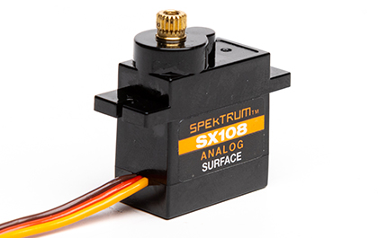 SPEKTRUM SX108 SERVO WITH SERVO SAVER