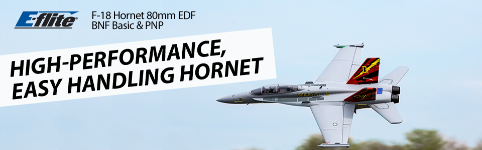 E-flite® F-18 Hornet 80mm EDF Bind-N-Fly®