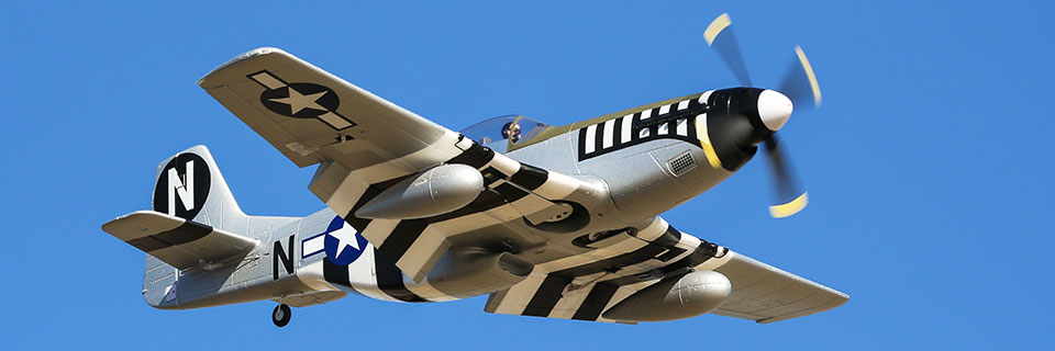 E-flite® P-51D Mustang 1.2m PNP RC Airplane