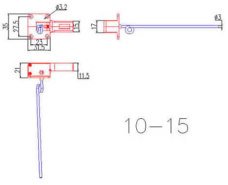 E-Flite Main Electric Retract Unit Diagram
