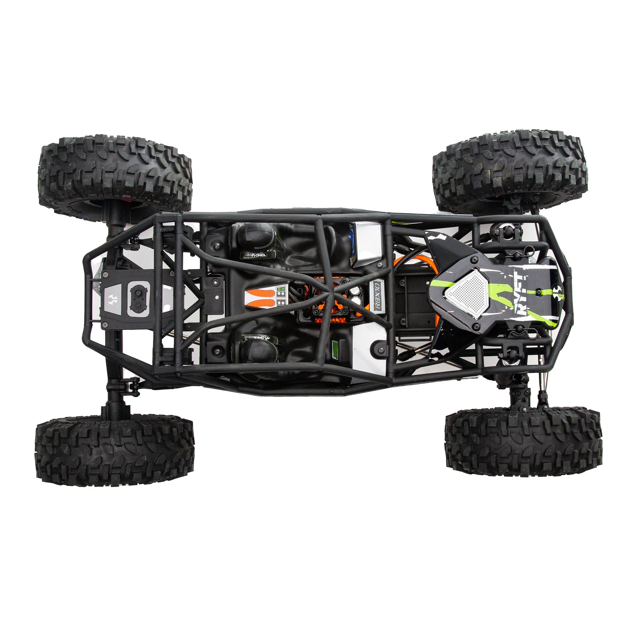 GPM Axial 1/10 RBX10 Ryft 4WD Rock Bouncer AXI03005 Upgrade Parts Aluminum Front Upper & Lower Chassis Links Parts Tree 4Pc Set Blue 